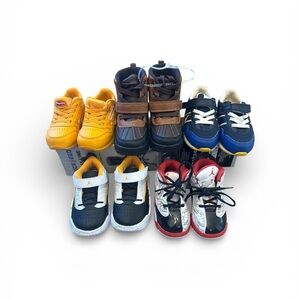 Kids Multi-Color Sneakers/Boot Set. All five pair included. Toddler Sz Six.